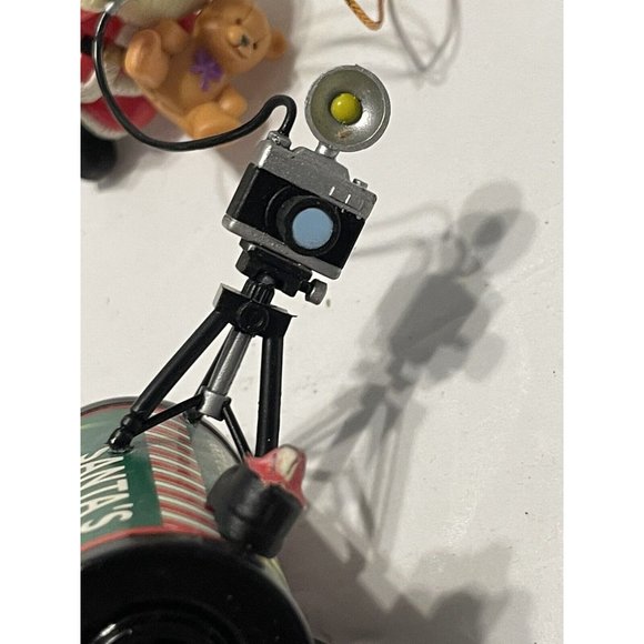 VTG Santa Mouse Photographer Color Film Roll Trim A Tree Christmas Ornament - Picture 3 of 9